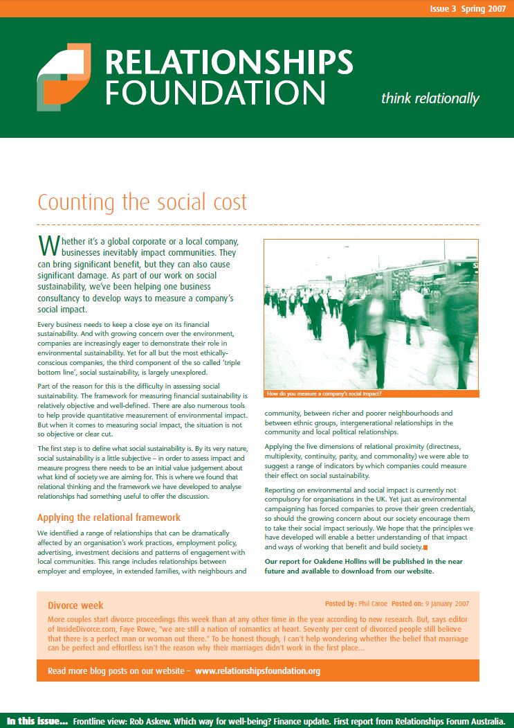 Newsletter Spring 2007